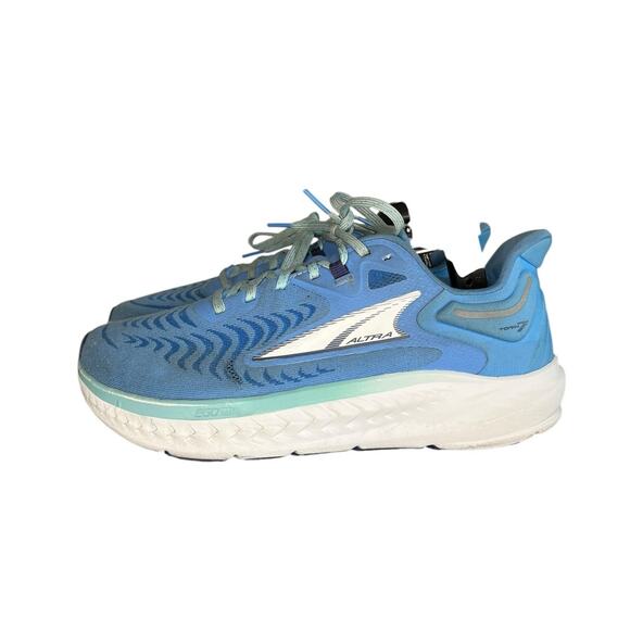 Womens Altra Torin 7 Road Running Shoes Size 9.5 Blue Gray - Picture 1 of 6